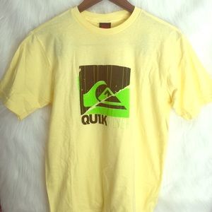 🌺 Quiksilver Boys Yellow SS T-Shirt XL
